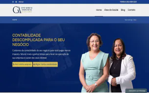 Site institucional da CAL Contadoras desenvolvido pela Aria Desenvolvimentos Web