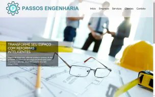 Site da Passos Engenharia desenvolvido pela Aria